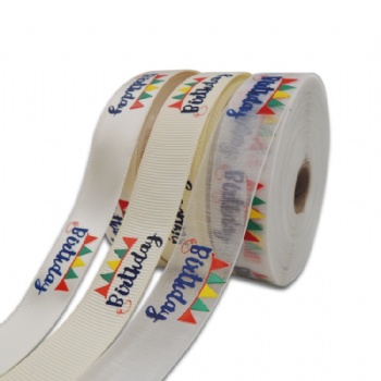 2cm Gold Hot Stamping Printed Metal Silver Ribbon