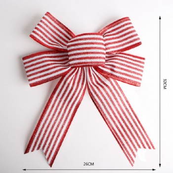 Red Plaid Chrismtas Ribbon Bow